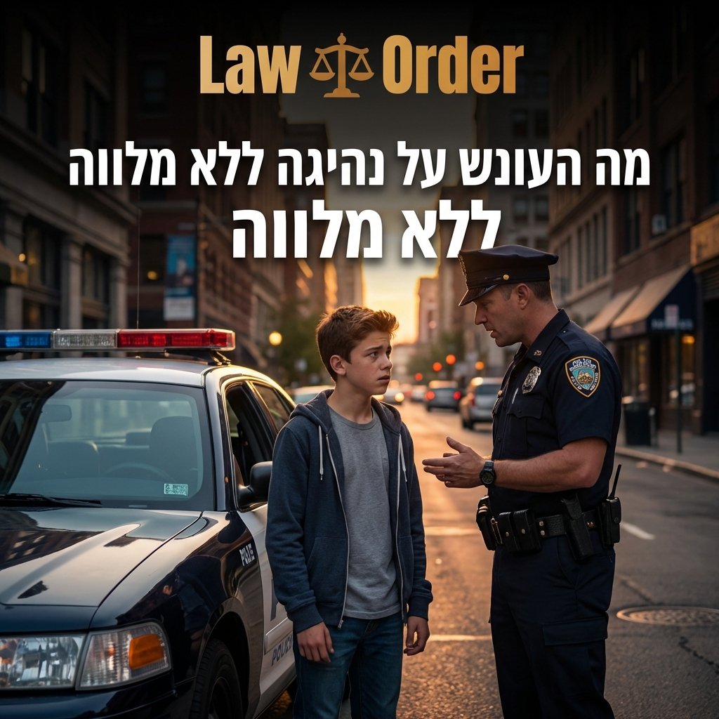 מה העונש על נהיגה ללא מלווה