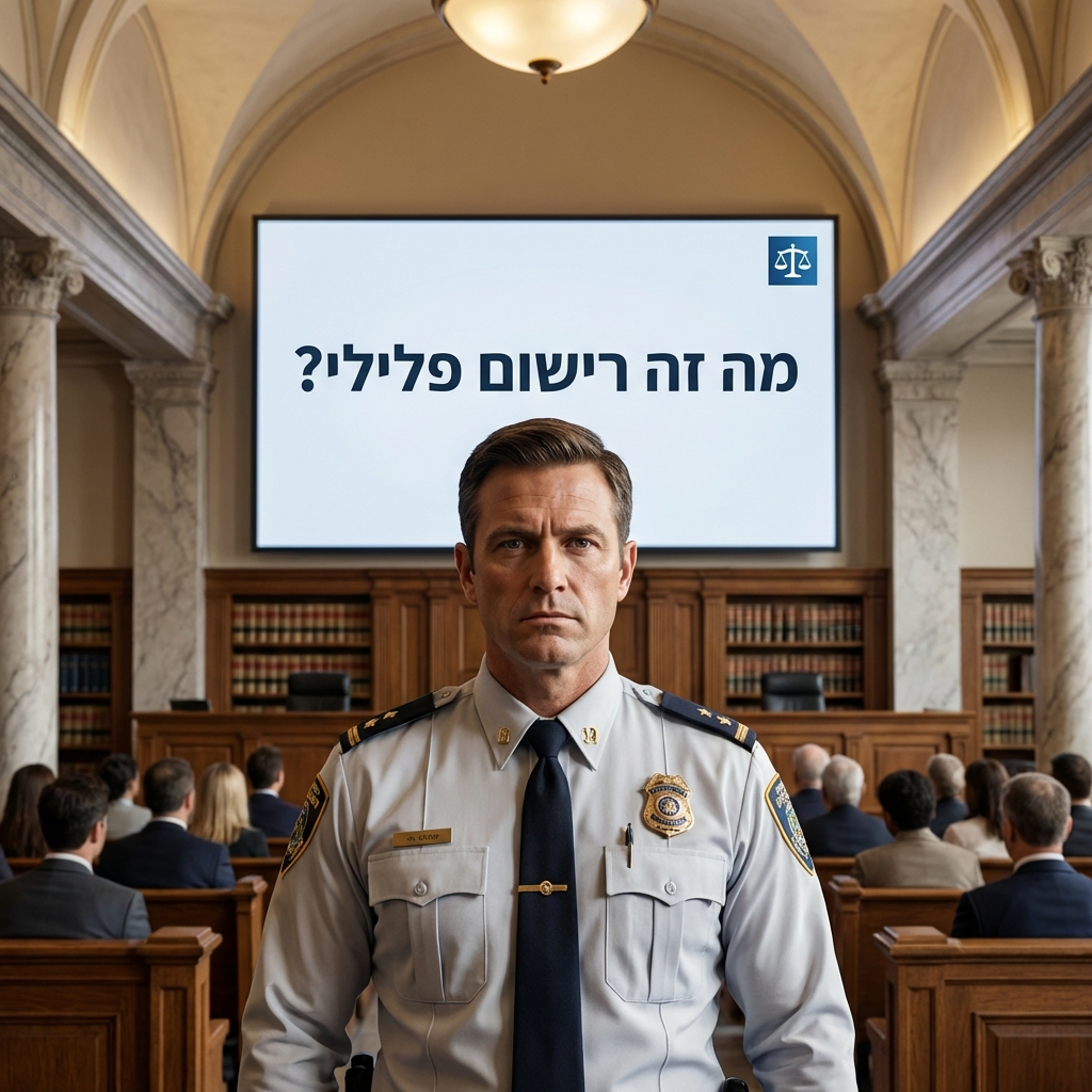 מה זה רישום פלילי?